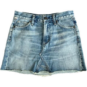 Citizens of Humanity Womens premium Vintage Cut Off Denim Skirt size 24 EUC